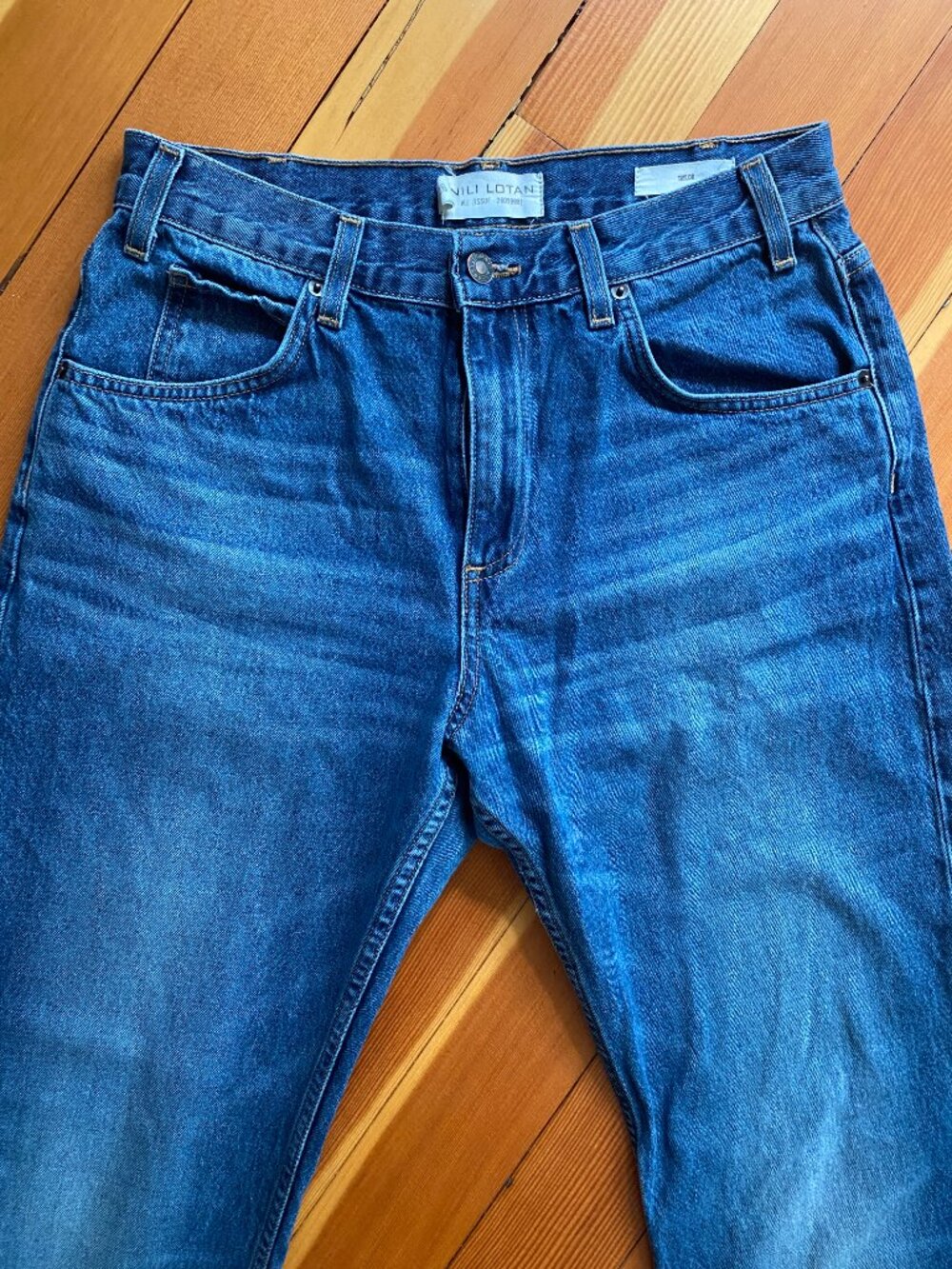 Nili Lotan Taylor Jeans - Straight Leg, Relaxed Fit - Size 26 - Picture 3 of 7